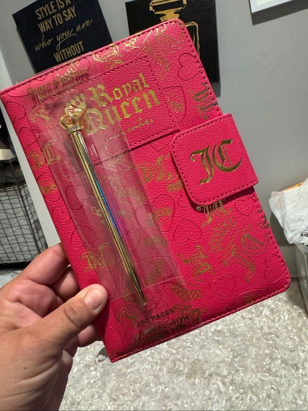 Juicy couture JC heritage vintage y2k style notebooks & pens  journal pad 8x6